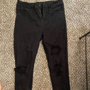 Black high waisted jeans